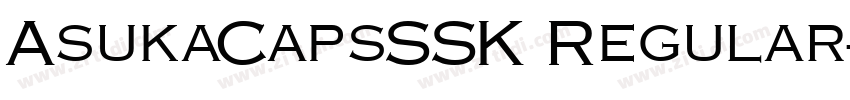 AsukaCapsSSK Regular字体转换